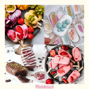 Moldes De Silicona Para Helados Molde Silicona Reposteria Paletas Helado 0417 Paletas Heladas Cakesicles Juego De Moldes... Multicolor
