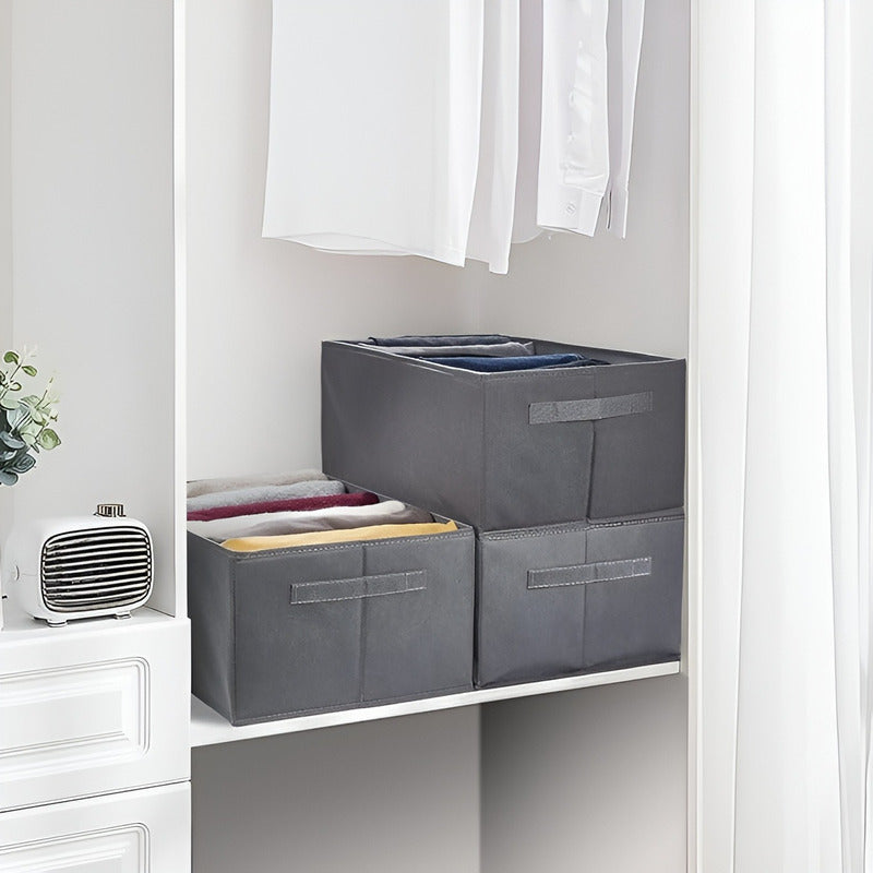 Organizador De Closet Interior Organizador Cajones Separador Gris