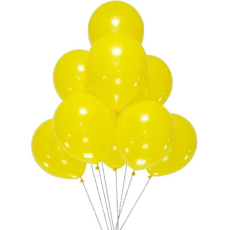 Pack 25 Set De Cumpleaños Globos Cumpleaños Globo Amarillo Amarillo 100944