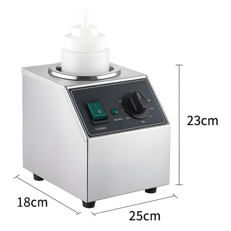 Botella Dispensador Calentador De Botellas De Salsas 22oz Plateado