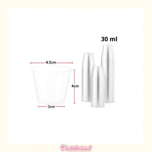 X200 Vasos Plasticos Pocillos Para Postres Vaso Shot 30ml Transparente / Pocillos Para Postres / 40ml