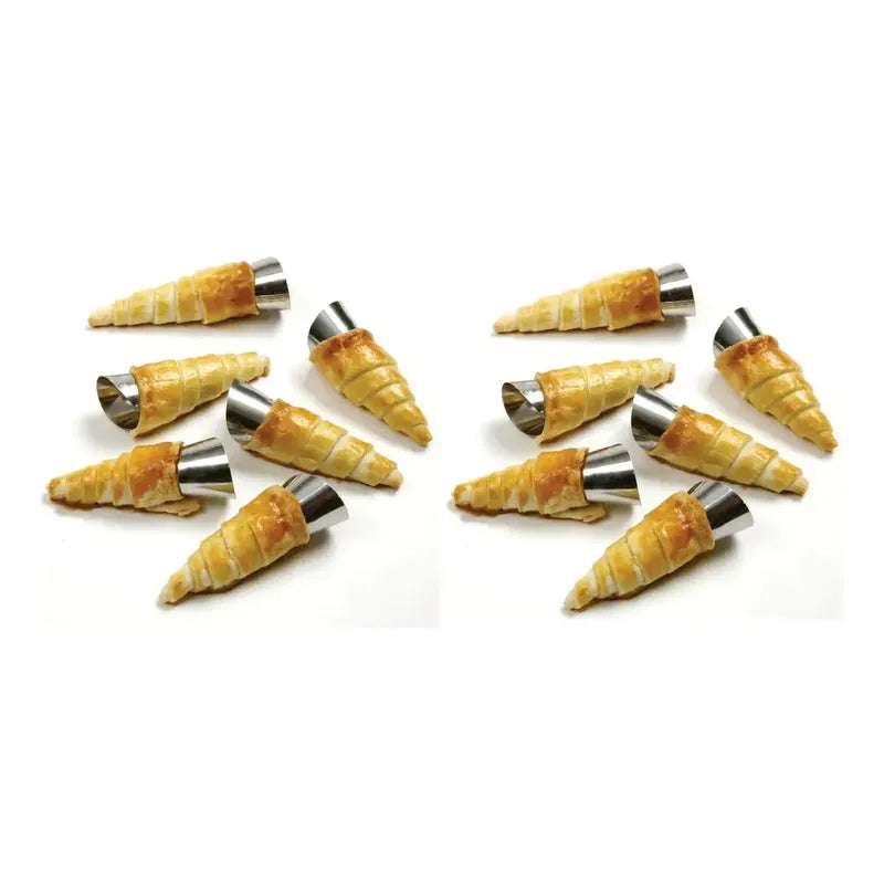 Pack X36 Cono Molde Para Cannoli Cachito Croissant Pan Danes Moldes De Cannoli Moldes Croissant Molde Para Pan Danes Cono Molde Para Cachito Molde De Croissant Accesorios Hornear Pasteleriuscl Gris