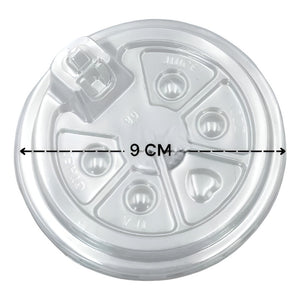 50 Vasos Plasticos Desechables Vasos Polipapel C/tapa 12 Oz