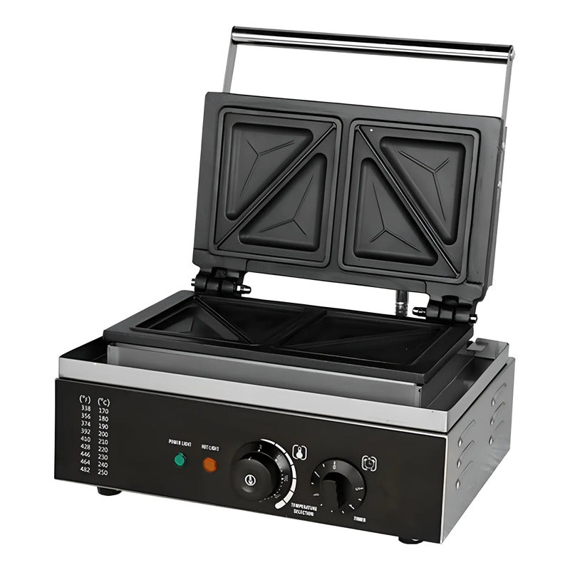 Sandwicheras Maquina Para Sandwiches Sanduchera Doble 1500w Plateado / Sandwicheras Doble