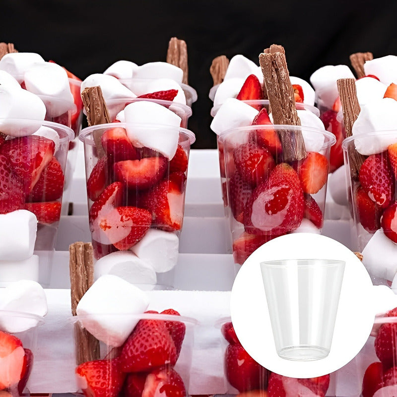 25 Vasos Acrilicos Postres Vasos Plasticos Vasos Postre 3oz