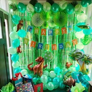 Guirnalda Cortina Metálicas Cortina De Cumpleaños Decoracion Verde 101065