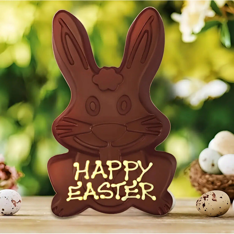 Set 2 Molde Conejo De Pascua Molde Silicona Molde Chocolate Molde De Silicona Para Pastel De Conejo De Pascua Decoración De Pasteles De Conejo Molde De Conejo Grande 3d Pasteleriuscl Blanco