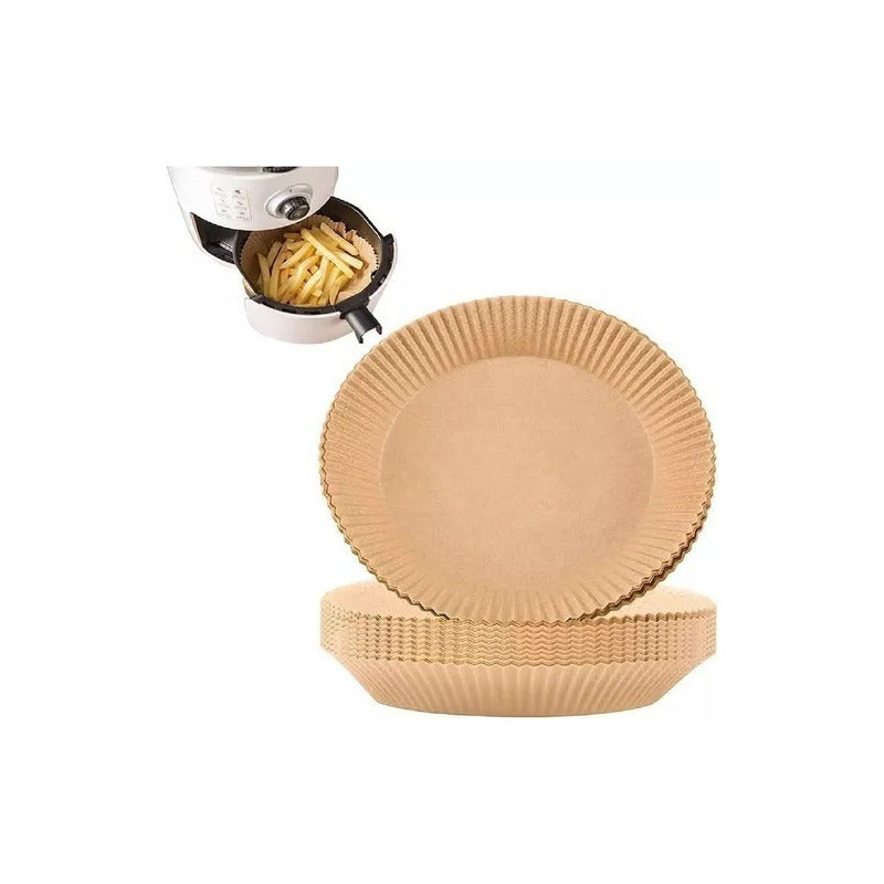 X3 Pack De 100 Forros Desechables Antiadherente Freidora 100 Pcs Air Fryer