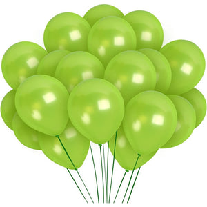Pack X25 Set De Cumpleaños Globos Cumpleaños Globos Verde