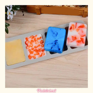 Moldes Silicona Molde De Silicona De Jabon Molde Jabon 4cavi Moldes De Silicona Loción De Bombas De Baño Para Hacer Jabón Moldes De Silicona Jabon Silicona Molde De Jabon Cuadrado Pasteleriuscl Gris