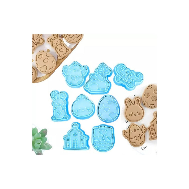 Pack X2 Moldes Galleta Pascua Cortadores Galletas Cortador Utensilios De Cocina Moldes Galletas Utensilios Cocina Cortador De Galletas Pascua Cortador Galleta Plastico Figuras De Pascua Pasteleriacl