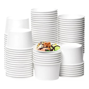 100 Vasos Polipapel Pote Helado Vasos Desechables Helado 16oz Vasos Polipapel Desechables Vasos Para Helado Postre Vaso Desechable Polipapel Pasteleriacl