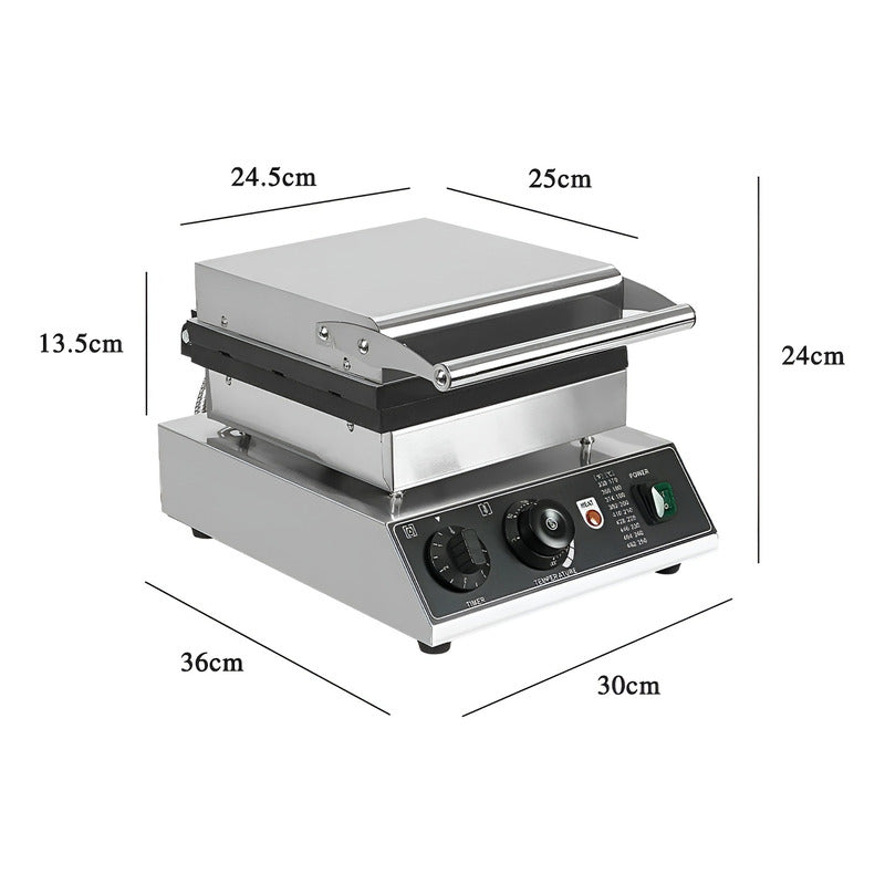 Wafflera Maquina Para Waffles Waflera Industrial Waffle 6cav Plateado
