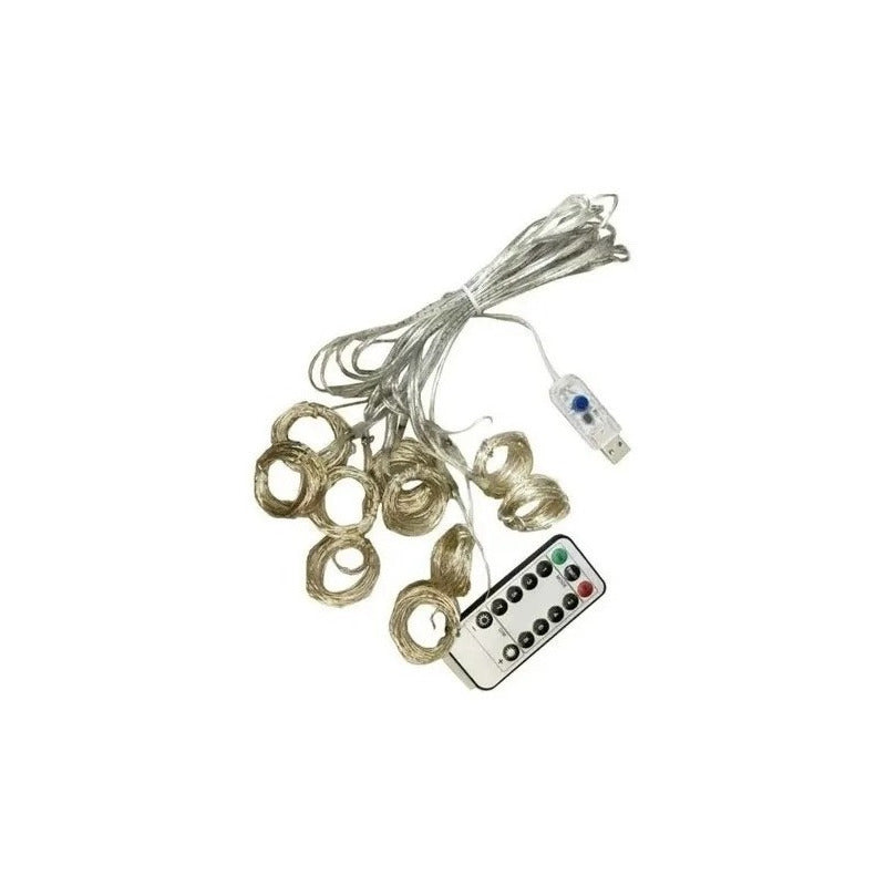 Cortina De Luces Luces Decorativas Guirnaldas Led Cortinaled Cálida