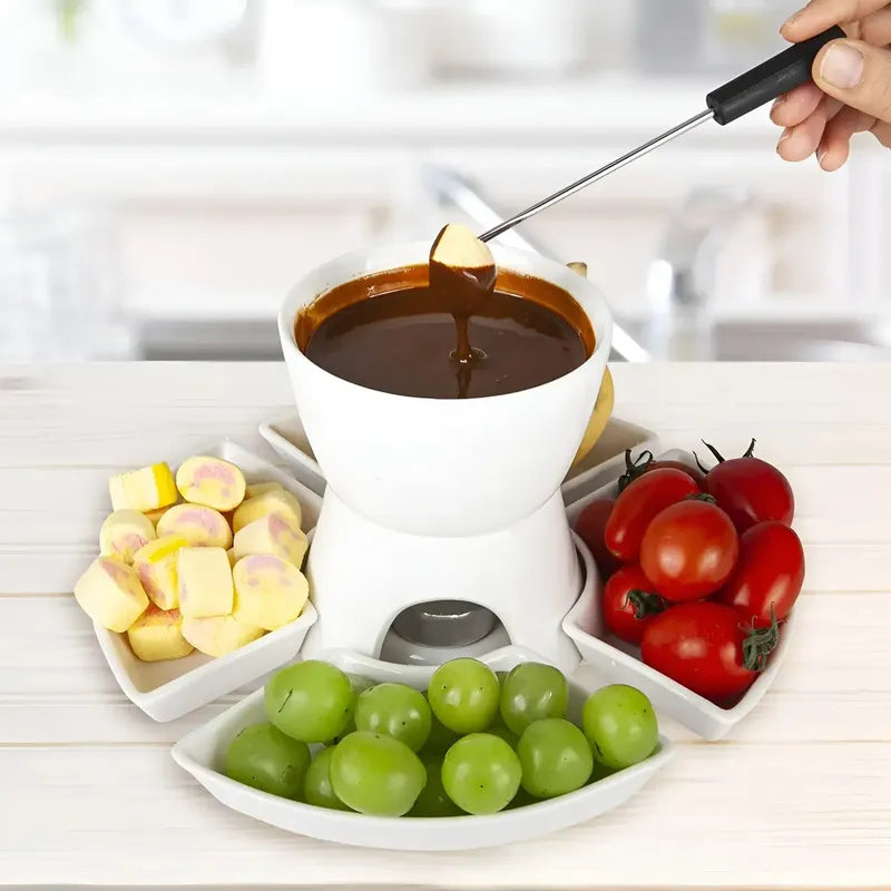 Fondue Queso Juego De Fondue Ceramica Fondue Chocolate 10pcs Fondue Queso Olla Fondue Olla Fondue Queso Fondue De Chocolate Fondue Ceramica Fondue Chocolate Juego De Fondue 4 Tenedores Pasteleriuscl