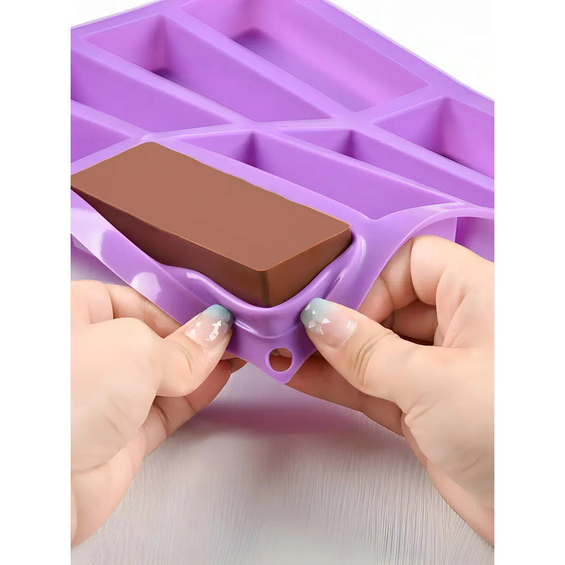 4 Moldes De Chocolate Molde Silicona Moldes Barra 8cav Moldes Para Chocolate 8 Barra Cereal Moldes De Silicona Para Jabones Barras Energeticas Reposteria Pasteleriuscl