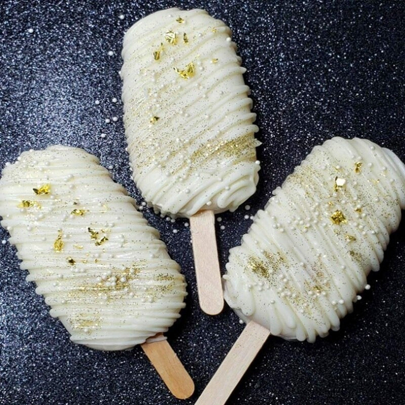 Moldes De Silicona Para Helados Molde Paletas Helado 3 Cavid Multicolor