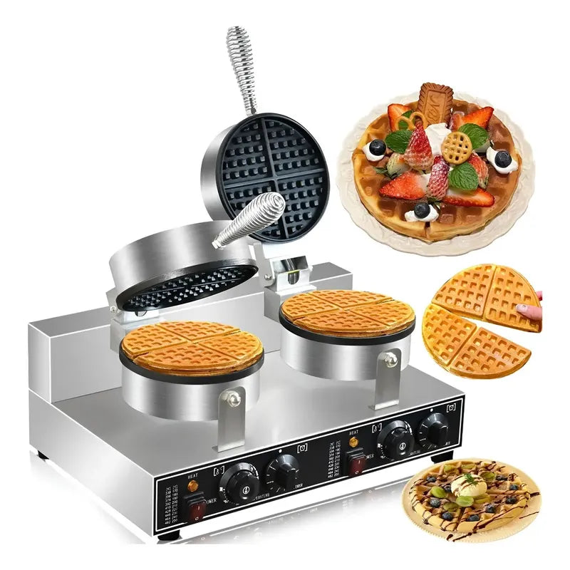 Waflera Doble Maquina Para Waffles Waflera Grande 2400w Wafleras Con Formas Waffle Maquina Para Hacer Waffles Maquina De Waffles Wuaflera Waflera Industrial Waflera Doble Maquina Waflera Pasteleriuscl