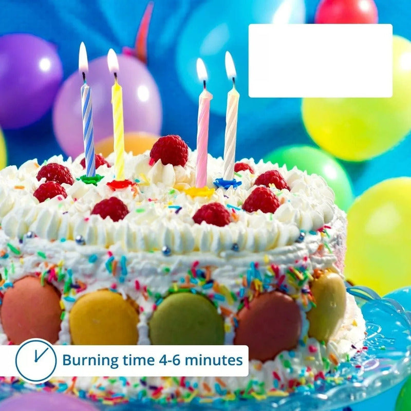 Set 24 Velas De Cumpleaños Vela Decorativas Velas De Tortas