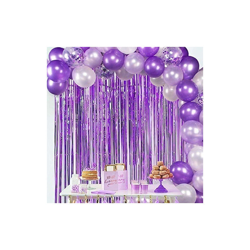 Pack X25 Set De Cumpleaños Globos Cumpleaños Globos Violeta Violeta Redondo