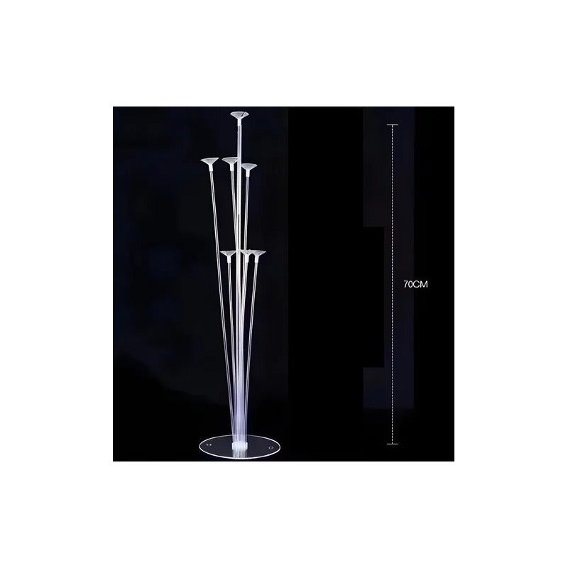 Pack 7 Globos Globos Cumpleaños Globos Redondo Globo 0066 Gris/transparente 0066