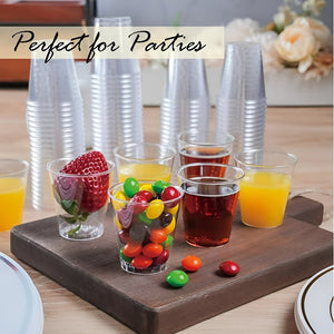 Set X100 Vasos Postres + 100 Cucharas Postres Desechables