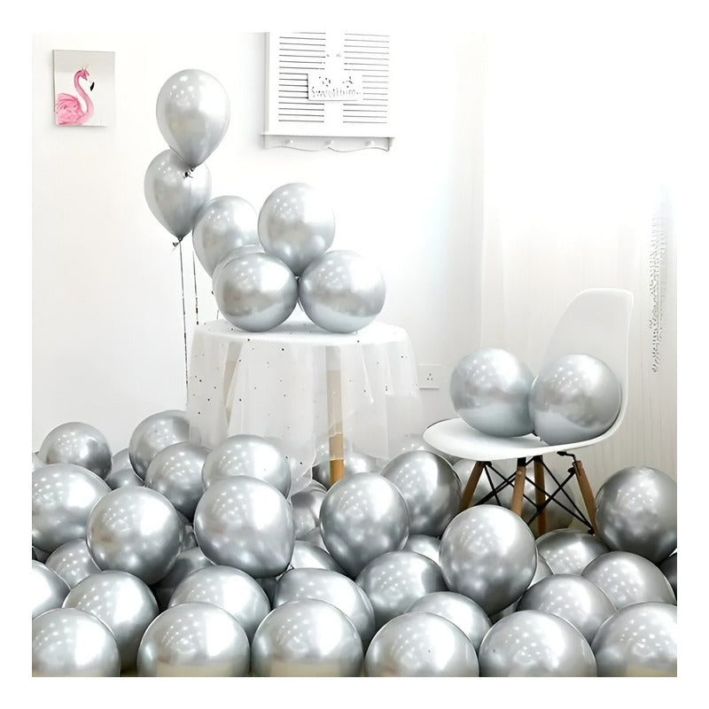 50 Globos De Cumpleaños Decoracion Globos Set De Globos 25cm Gris Globos De Cumpleaños