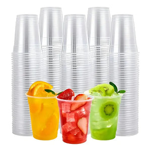 50 Vasos Plasticos Desechables Vasos Para Bebidas 13oz 400ml Vasos Plásticos Para Fiestas Vasos Desechables Vaso Para Bebidas Frías Para Servir Catering Eventos Pasteleriuscl Trasparente