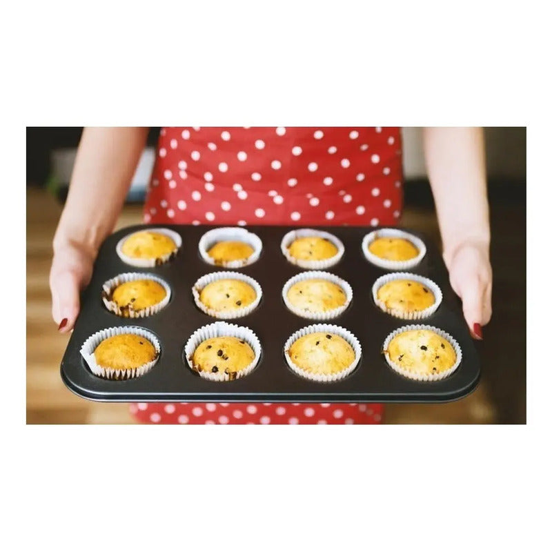 Molde 12 Cupcakes Molde Cupcake Molde Para Tortas Reposteria Gris Claro