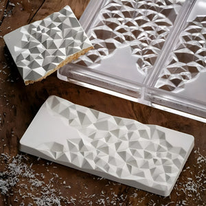 Set 2 Molde De Chocolate Molde Policarbonato Barra Cristal 3