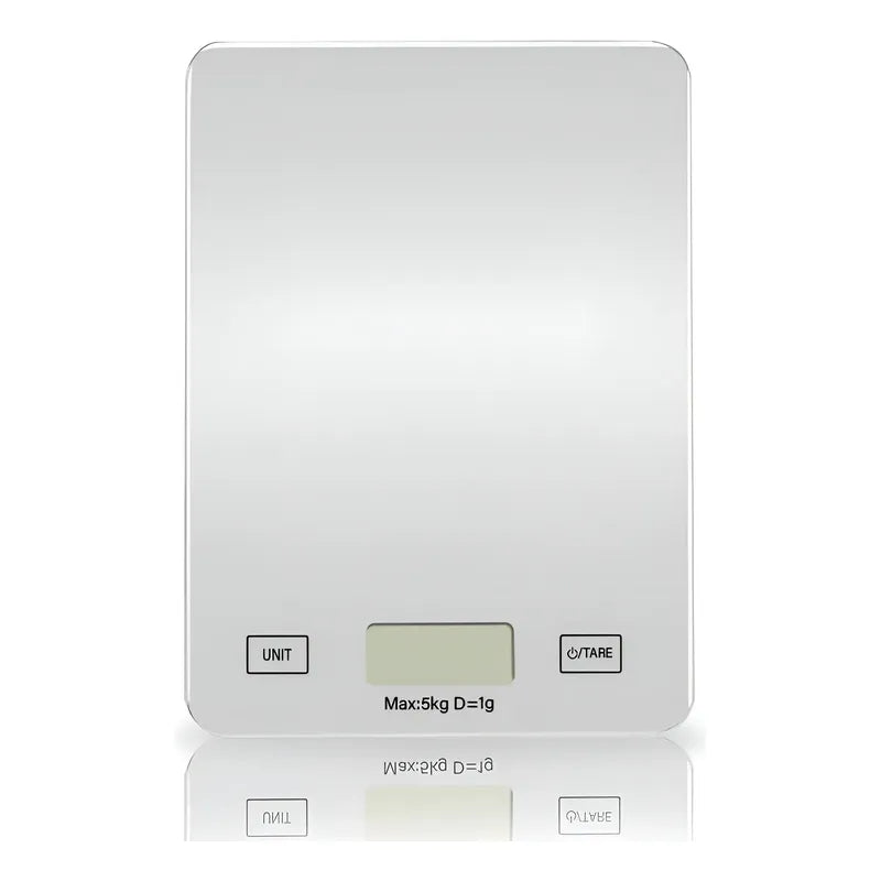 Gramera Digital Pesa Gramera Cocina Pesa Alimentos 5kg/0.01g Plateado 5 Kg