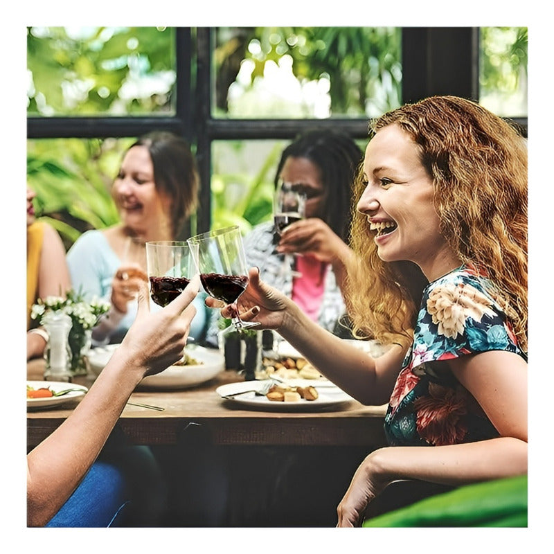 40 Copas De Vino Copa Acrilico Copa Plastico Copas 6oz/177ml Transparente