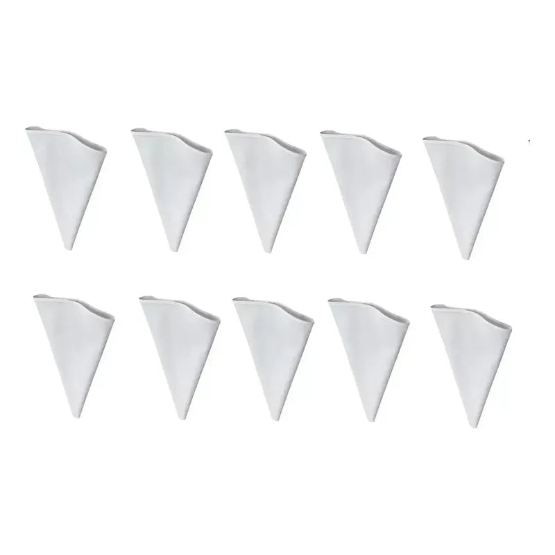 Pack 10 Manga Pastelera Profesional Tela Mangas De Tela 40cm Blanco