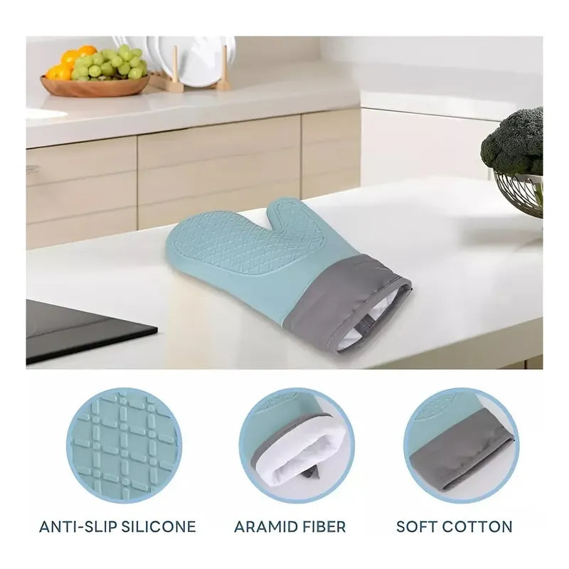 Guante Silicona Para Horno Toma Olla Guantes Cocina 27 Cm Protector De Silicona Agarradera Para Horno Rosa Pasteleriuscl Guantes Silicona 27cm