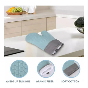 Guante Silicona Para Horno Toma Olla Guantes Cocina 27 Cm Protector De Silicona Agarradera Para Horno Rosa Pasteleriuscl Guantes Silicona 27cm