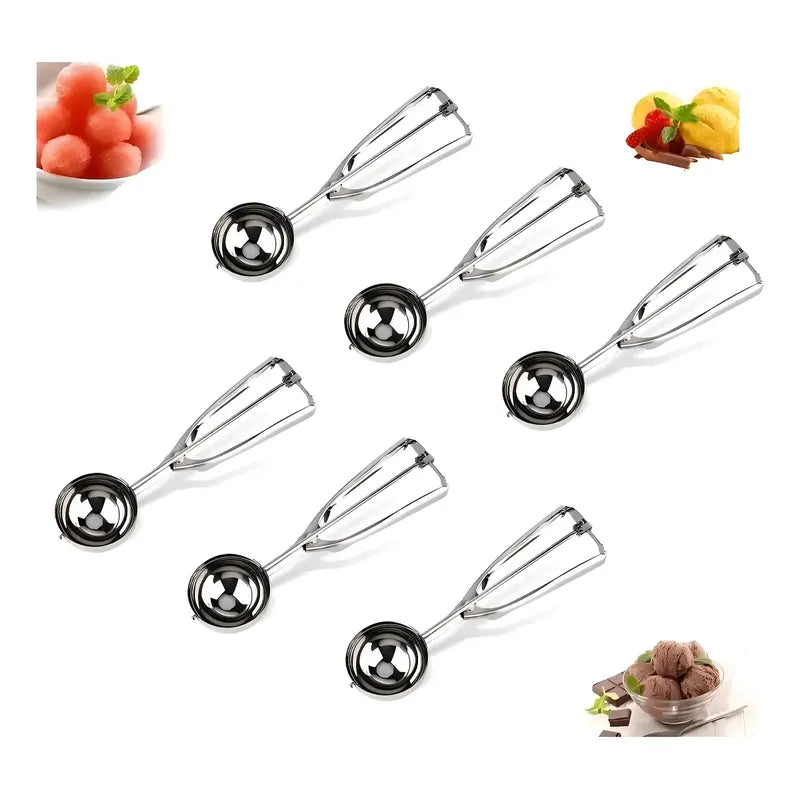 X6 Cucharas Helado Porcionadora Cuchara Helado Cuchara De Helado Bola De Helado 6cm Cucharas Para Servir Porcionadora Cuchara De Helado Con Liberación Cuchara Para Porciones Postres Pasteleriuscl