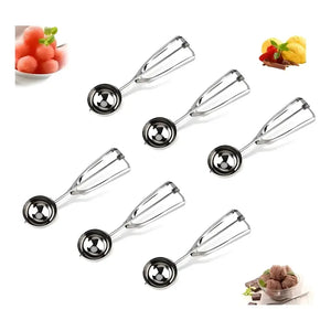 X6 Cucharas Helado Porcionadora Cuchara Helado Cuchara De Helado Bola De Helado 6cm Cucharas Para Servir Porcionadora Cuchara De Helado Con Liberación Cuchara Para Porciones Postres Pasteleriuscl