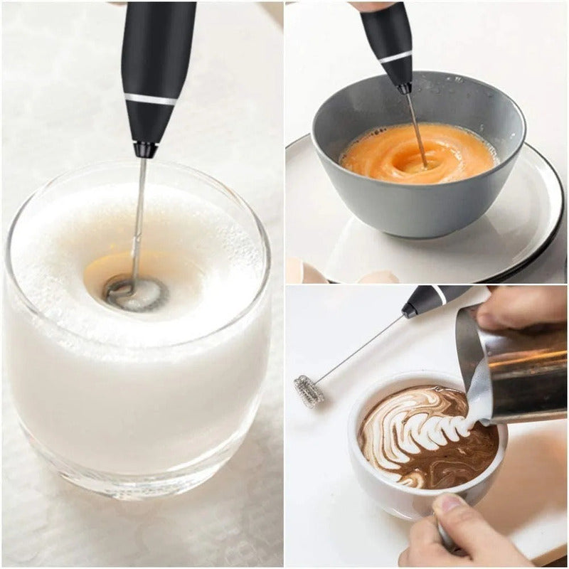 Mini Batidor Revolvedor Café Espuma Leche Huevos Recargable