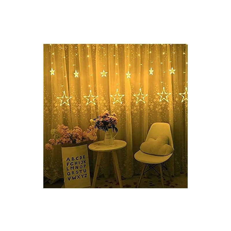 Luces Navideñas Cascadas Estrella Luces Navidena 3m 3013 Cálida