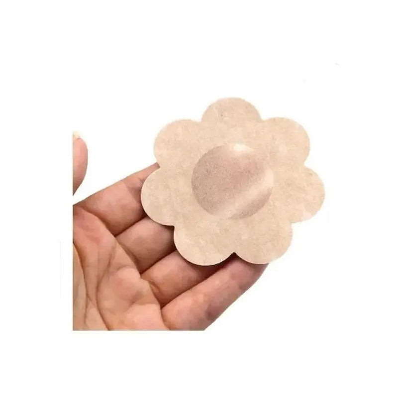Pack X10 Cubre Pezón Pezoneras Parches Pezoneras Adhesivas Beige Único