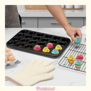 Molde 24cupcakes Molde Cupcake Reposteria Molde Para Tortas Bandeja Para Cupcakes Para Pequeños Bocados Y Preparación... Gris
