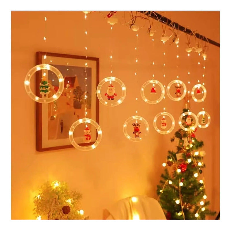 Cascada Guirnaldas Navidad Luces Guirnalda Navideñas 3012 Cálida