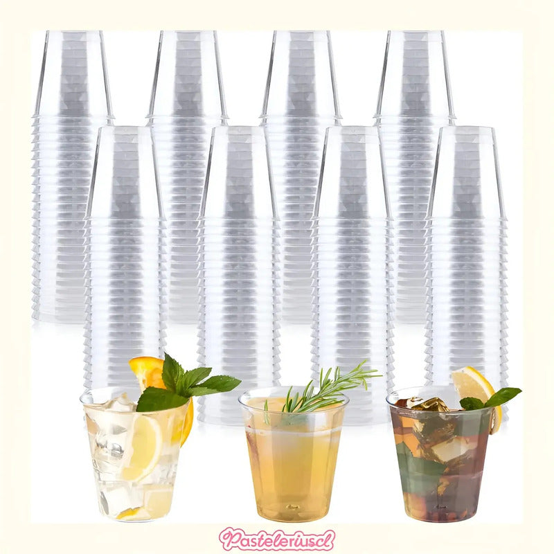 25 Vasos Acrilicos Postres Vasos Plasticos Vasos Postre 3oz/50ml Vasos De Chupito Pequeños Ideales Para Fiestas Vaso De Plástico Multiusos Mini Vasos De Plástico Transparente Para Postre Pasteleriuscl
