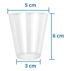 100 Vasos Acrilicos Postres Vasos Plasticos Vasos Postre 3oz