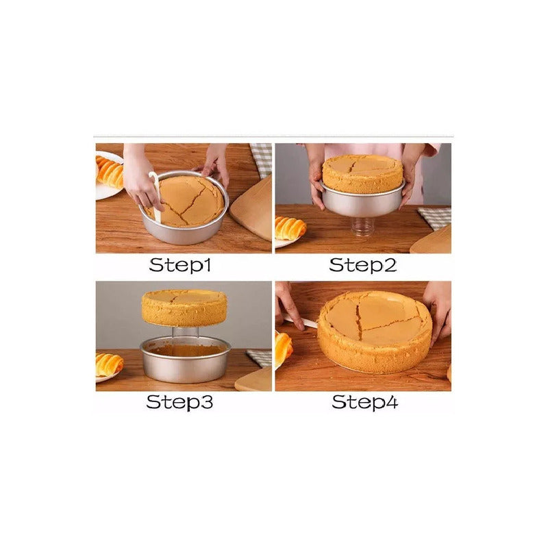 Moldes De Aluminio Para Tortas Molde Desmontable Moldes 26cm Gris