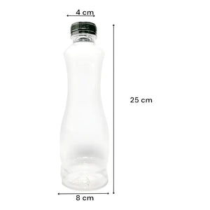 Pack 6 Botellas Plasticas Transparentes Botella C/tapa 800ml Transparente