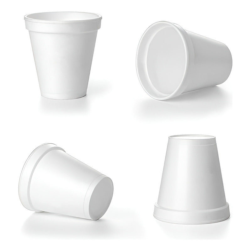X25 Vasos Desechables Vasos Plumavit Termico Vaso 6oz/177ml Blanco / Vaso Plumavit / 6oz/177ml