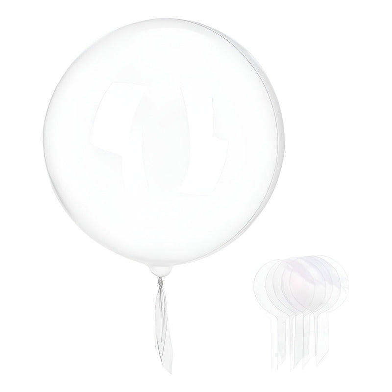 10 Globos Burbuja Globos Transparentes Cotillon Fiestas 20cm