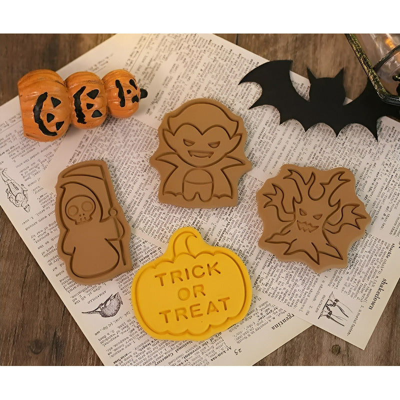 8 Moldes Para Galletas Cortadores De Galletas De Halloween Rosa