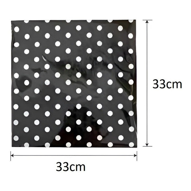 X20 Servilletas Decoracion De Cumpleaños Servilleta Negra